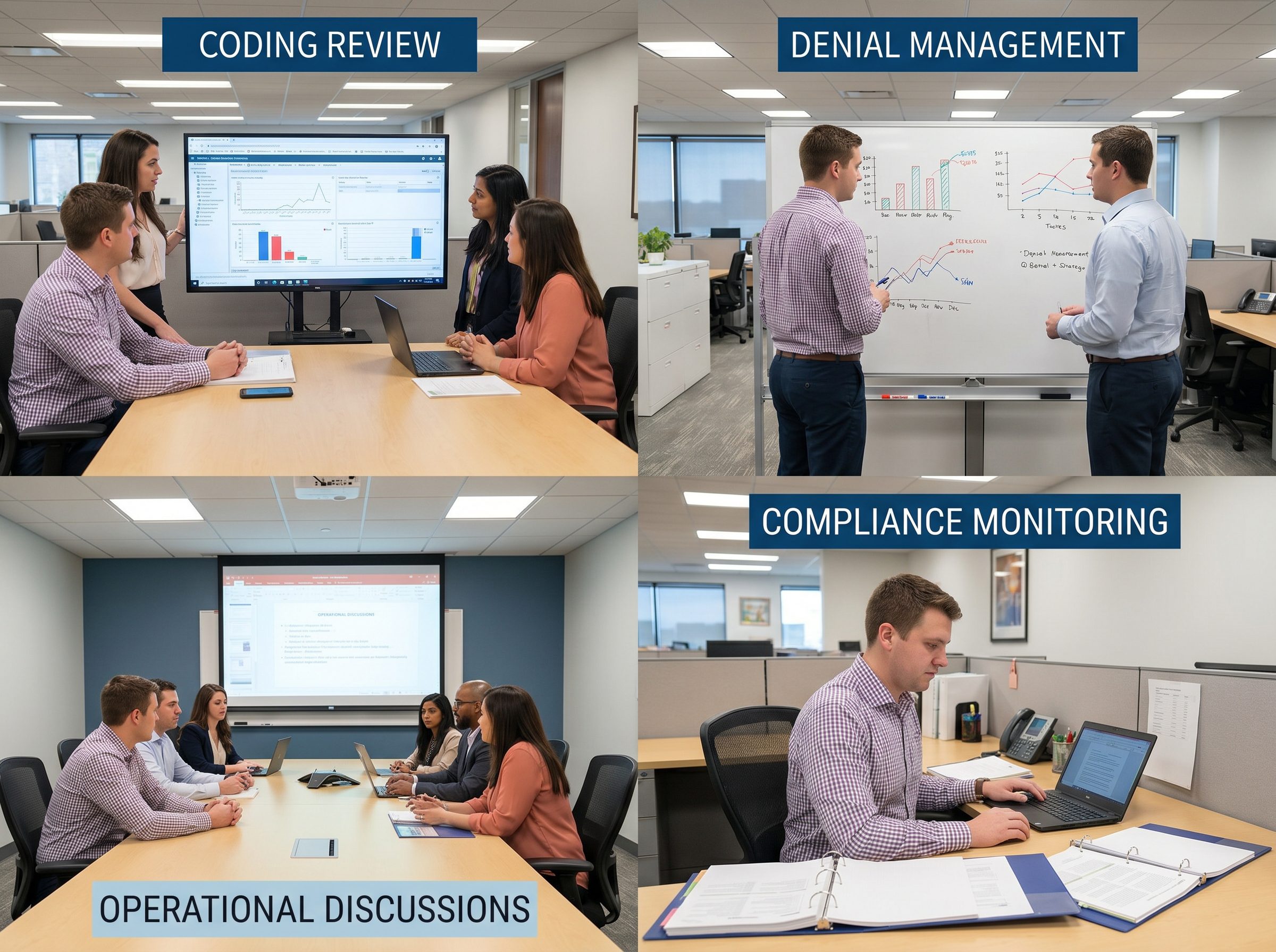 Healthcare revenue operations team